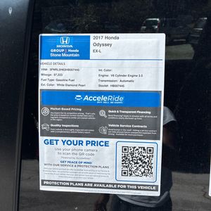 2017 Honda ODYSSEY EX-L photo 60