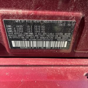 2012 Subaru LEGACY 2.5I PREMIUM 照片 45