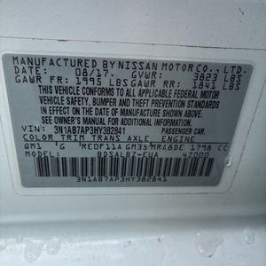 2017 Nissan SENTRA S 缩略图 50