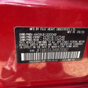 2017 Subaru WRX PREMIUM 缩略图 52
