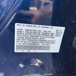 2019 Honda PILOT EX-L 缩略图 51