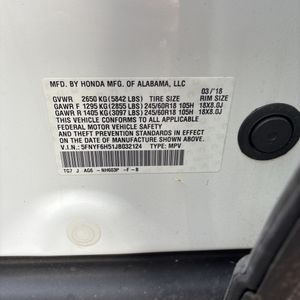 2018 Honda PILOT EX-L 照片 53