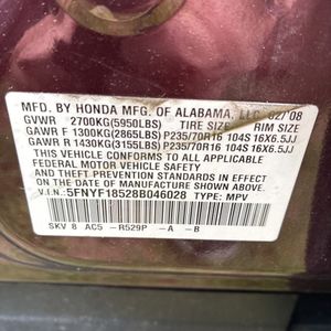 2008 Honda PILOT EX-L 缩略图 43