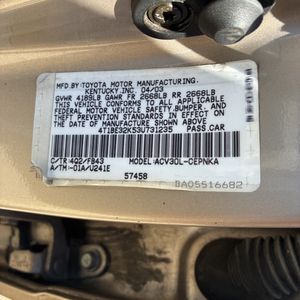 2003 Toyota CAMRY LE 缩略图 44