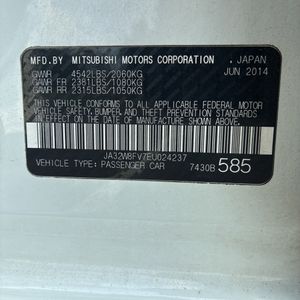 2014 Mitsubishi LANCER EVOLUTION GSR thumbnail 52