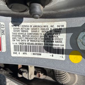 2006 Honda CIVIC LX 缩略图 40