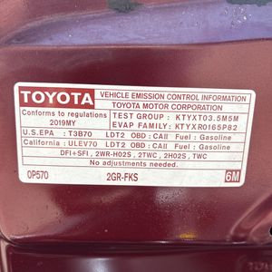 2019 Toyota HIGHLANDER LE PLUS thumbnail 50