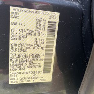 2015 Nissan FRONTIER SV — миниатюра 52