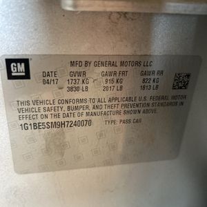 2017 Chevrolet CRUZE LT AUTO — миниатюра 50