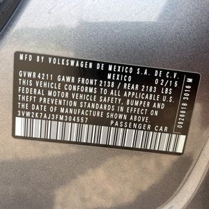 2015 Volkswagen JETTA S 照片 50