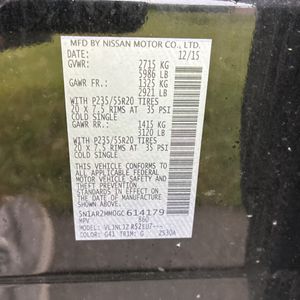 2016 Nissan PATHFINDER PLATINUM — фото 54