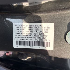 2014 Honda ACCORD EX-L V6 — миниатюра 50