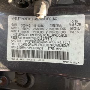 2016 Honda CR-V LX 照片 51