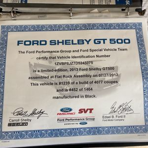 صورة 55 لـ 2013 FORD SHELBY GT500 BASE