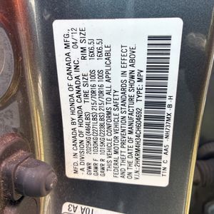 2012 Honda CR-V LX 照片 45