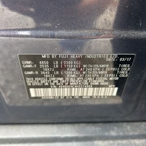 2017 Subaru OUTBACK 3.6R LIMITED — миниатюра 52