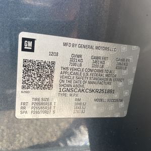 2019 Chevrolet TAHOE LS — миниатюра 50