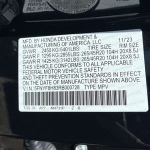 صورة 53 لـ 2024 Honda PASSPORT BLACK EDITION