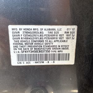 2012 Honda PILOT EX-L 缩略图 55