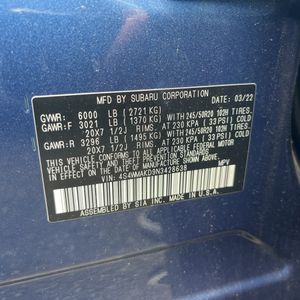 2022 Subaru ASCENT LIMITED 照片 52