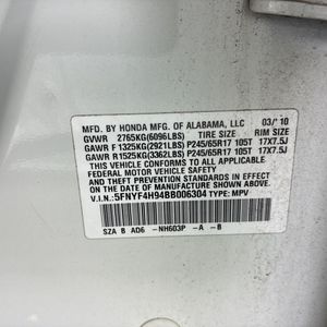 2011 Honda PILOT TOURING — миниатюра 46