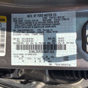 2016 Lincoln MKZ BASE — миниатюра 53