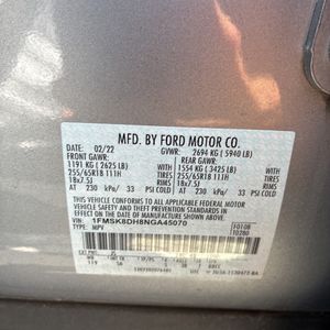 2022 FORD EXPLORER XLT 缩略图 53