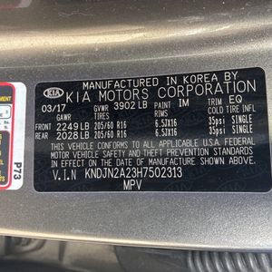 2017 KIA SOUL BASE thumbnail 50