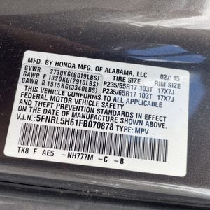 صورة 44 لـ 2015 Honda ODYSSEY EX-L