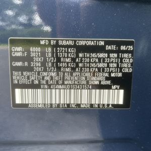 2025 Subaru ASCENT TOURING 照片 55