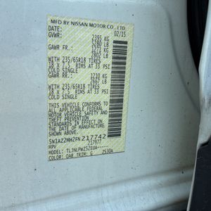 2015 Nissan MURANO S 缩略图 52