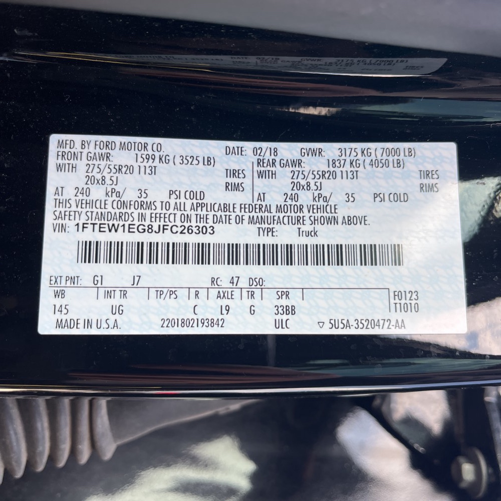 2018 Ford F-150 XLT photo 118