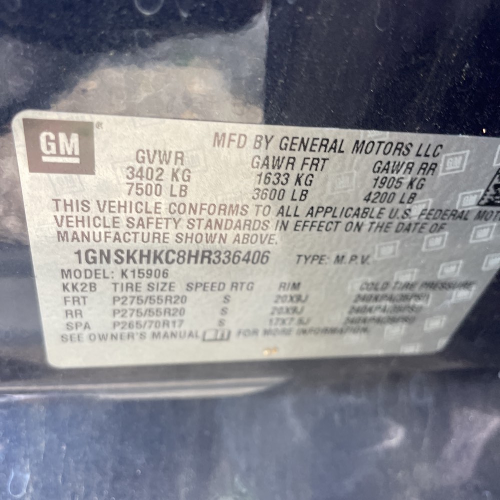 2017 Chevrolet Suburban LT photo 108